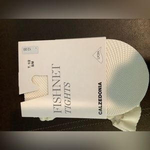 BRAND NEW CALZEDONIA FISHNET TIGHTS, CRÈME, SIZE S/M